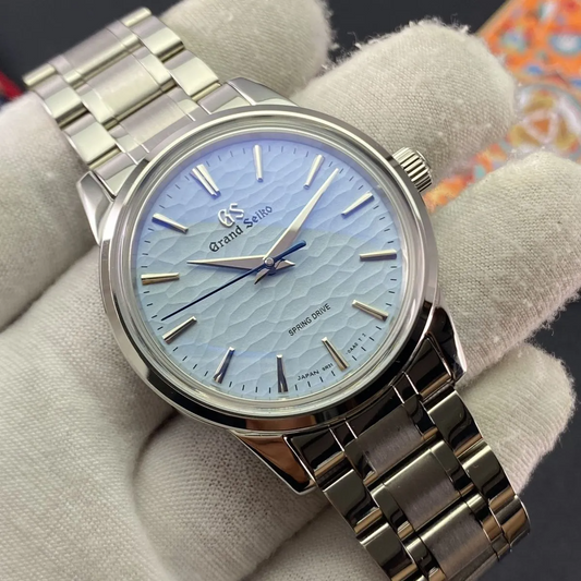 Grandko Mod 39.5mm (Non-date) | Glacier Blue Texture con movimiento NH70 acero 316L cristal zafiro XP Watch Co.