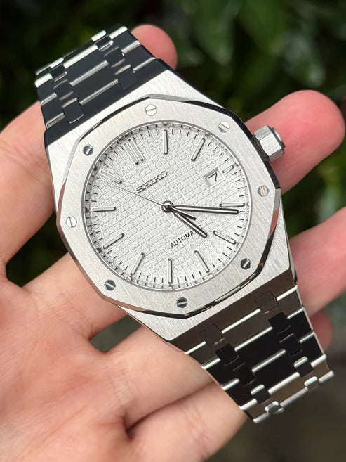 Reloj Automático XP Mod XP Mod ROAK "Classic White" - NH35 automático acero 316L cristal zafiro | XP Watch Co.