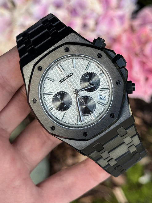 Reloj Automático XP Mod XP Mod ROAK Chronograph "Black Panda" con movimiento VK63, acero 316L y cristal zafiro | XP Watch Co.