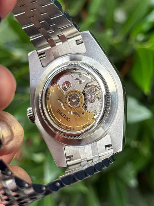 DJ-Fluted "Black" - Reloj personalizado con movimiento automático NH35 y acero inoxidable 316L | XP Watch Co.
