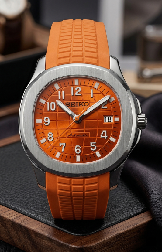 XP XP Mod Aqua-Tropic Mod "Orange" con movimiento NH35, cristal zafiro y acero 316L | XP Watch Co.