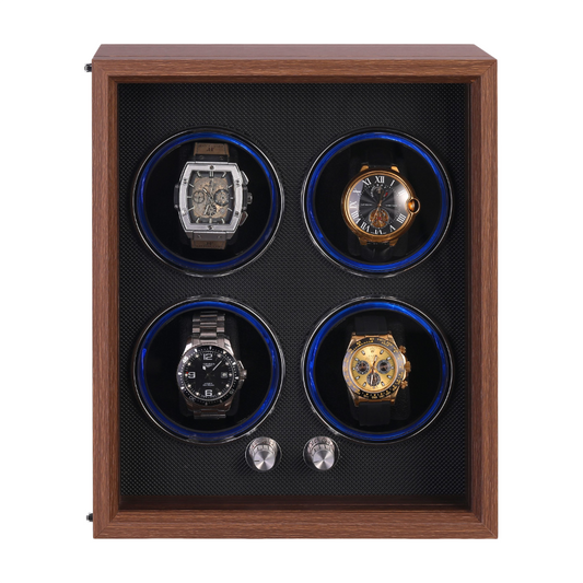 Enrollador de Reloj Automático 4 Relojes con Motor Japonés y LED - lujo silencioso y mecanismo preciso | XP Watch Co.