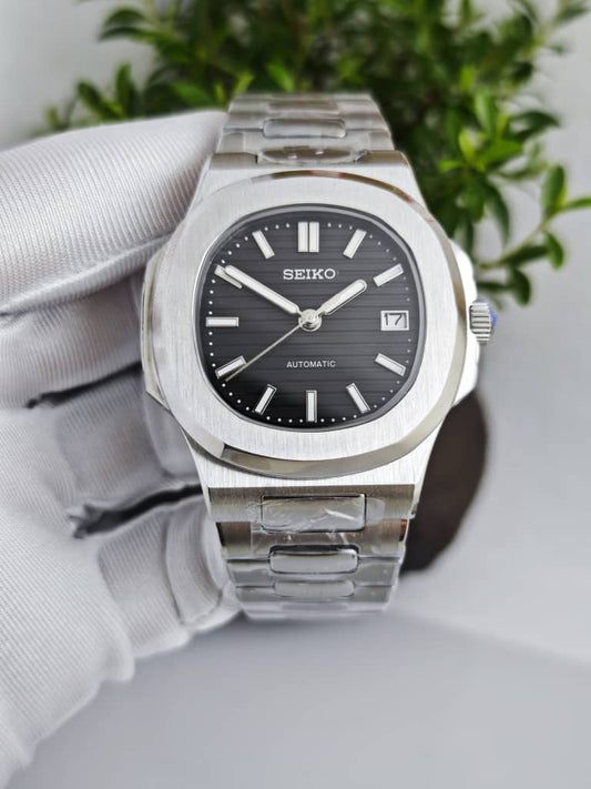 XP XP Mod Nautic Mod "Classic Black" - NH35 automático acero 316L cristal zafiro | XP Watch Co.