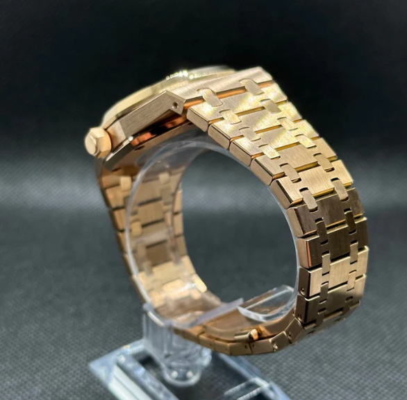 Reloj Automático XP Mod XP Mod ROAK RoseGold "Black dial" con movimiento NH35, acero 316L y cristal zafiro | XP Watch Co.