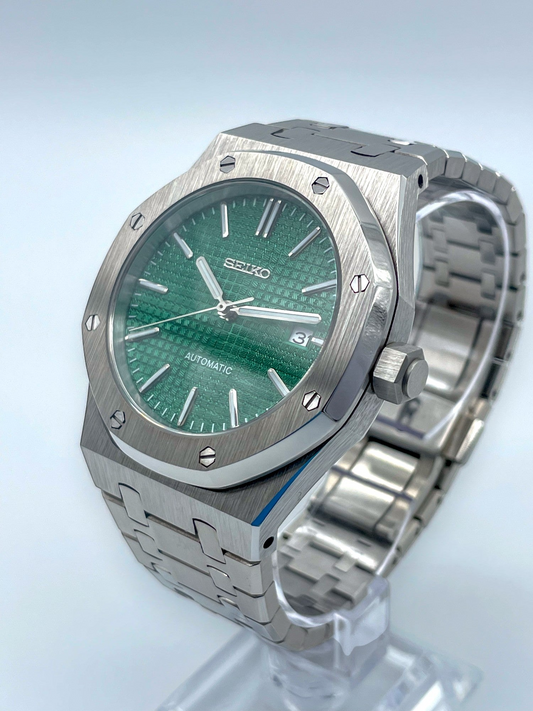 Reloj Automático XP Mod XP Mod ROAK "Emerald Green" - NH35 automático acero 316L cristal zafiro | XP Watch Co.