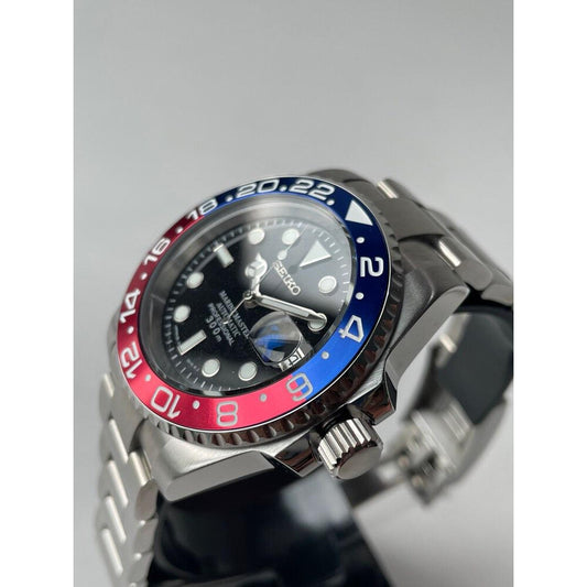 Sub-Diver "Pepsi" - Reloj personalizado con movimiento automático NH35 y cristal de zafiro | XP Watch Co.