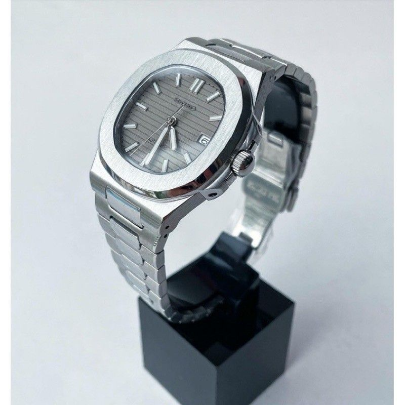 Nautic Mod "Silver Grey" - Reloj personalizado con movimiento automático NH35 y cristal de zafiro | XP Watch Co.