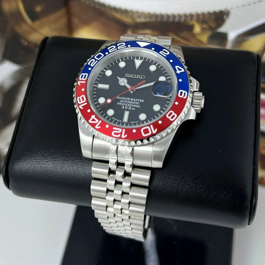 XP Mod Sub-Diver "Pepsi" con movimiento NH35, cristal zafiro y acero 316L | XP Watch Co.