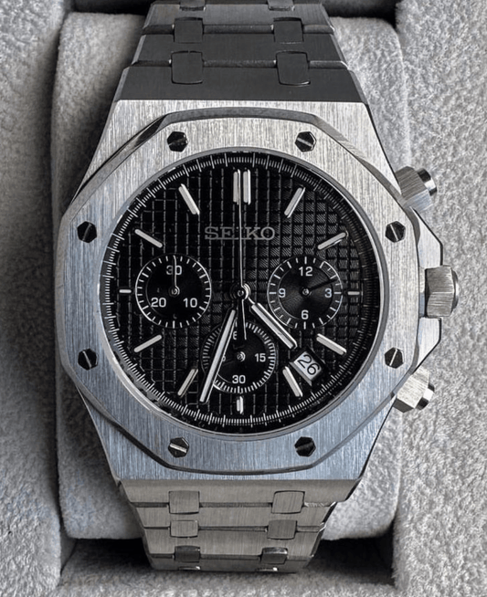 Reloj Automático XP Mod XP Mod ROAK Chronograph Black - movimiento VK63 cronógrafo acero 316L cristal zafiro | XP Watch Co.