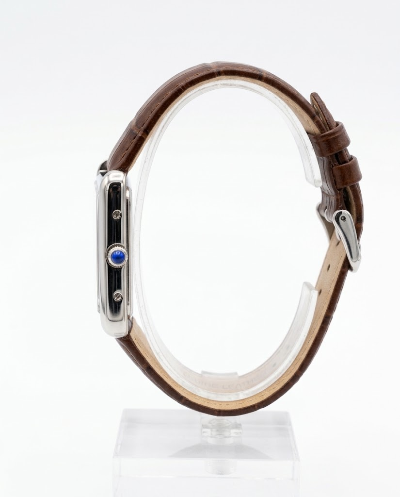 Santeiko Tank Chocolate Vintage - Reloj personalizado con cristal de zafiro | XP Watch Co.