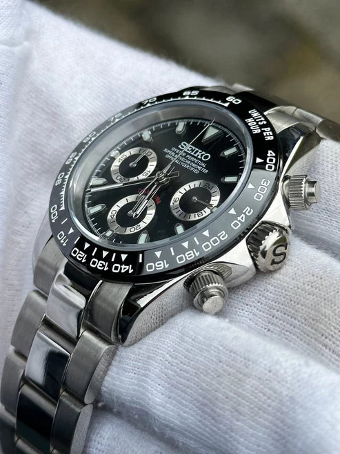 D-Racing "Panda Platinum" - Reloj personalizado con cristal de zafiro y acero inoxidable 316L | XP Watch Co.