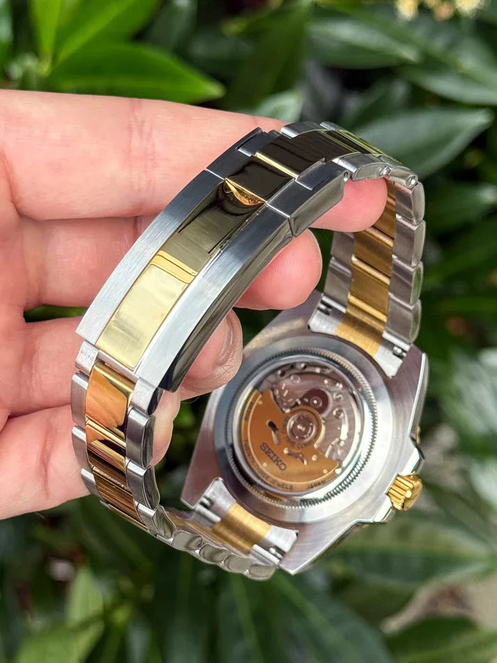 Sub-Diver "Two Tone Black" con movimiento NH35 automático, acero 316L y cristal zafiro | XP Watch Co.