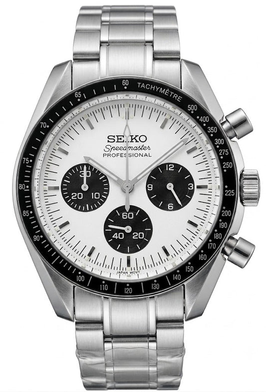 Speedy Chrono "Panda" - Reloj personalizado con cristal de zafiro y cronógrafo VK63 | XP Watch Co.