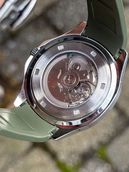 Aqua-Tropic Mod "Emerald" - Reloj personalizado con movimiento automático NH35 y cristal de zafiro | XP Watch Co.