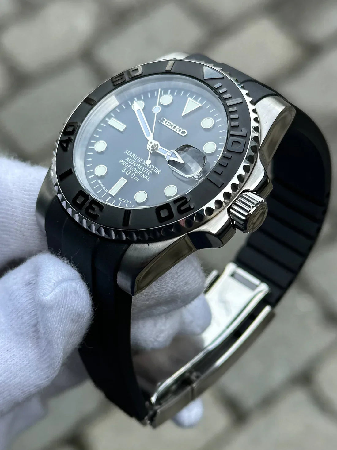 Yacht Master "Silver" - Reloj personalizado con cristal de zafiro y acero 316L | XP Watch Co.