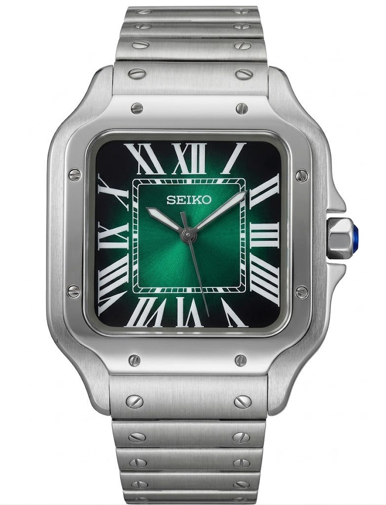 Santeiko Mod "Forest Green" - Reloj personalizado con acero inoxidable 316L y cristal de zafiro | XP Watch Co.