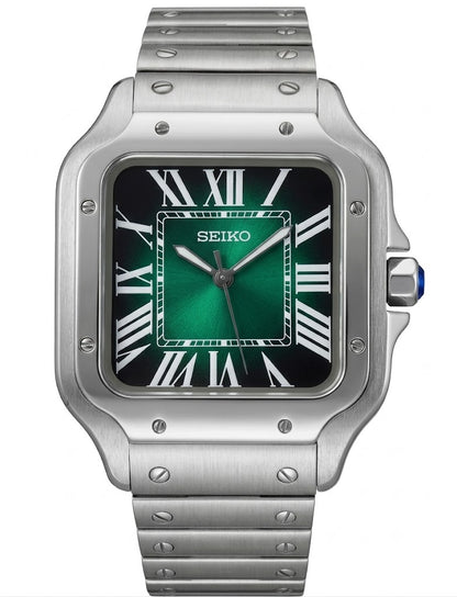 Santeiko Mod "Forest Green" - Reloj personalizado con acero inoxidable 316L y cristal de zafiro | XP Watch Co.