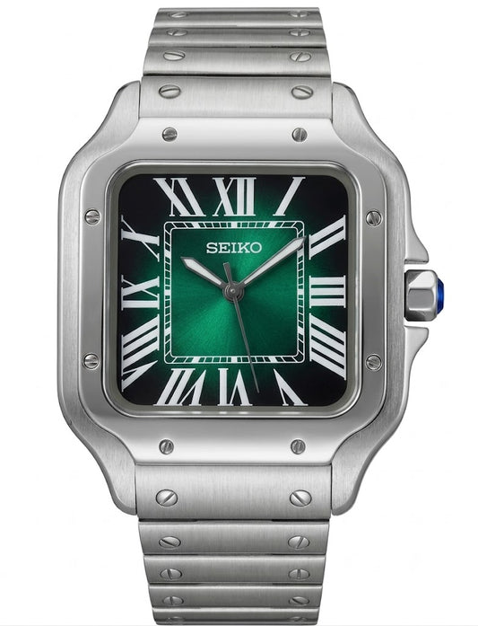 Santeiko Mod "Forest Green" - Reloj personalizado con acero inoxidable 316L y cristal de zafiro | XP Watch Co.