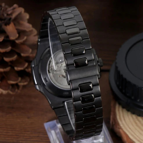 Nautic Mod "Midnight Black Stealth" - Reloj personalizado con movimiento automático NH35 y acero inoxidable 316L | XP Watch Co.