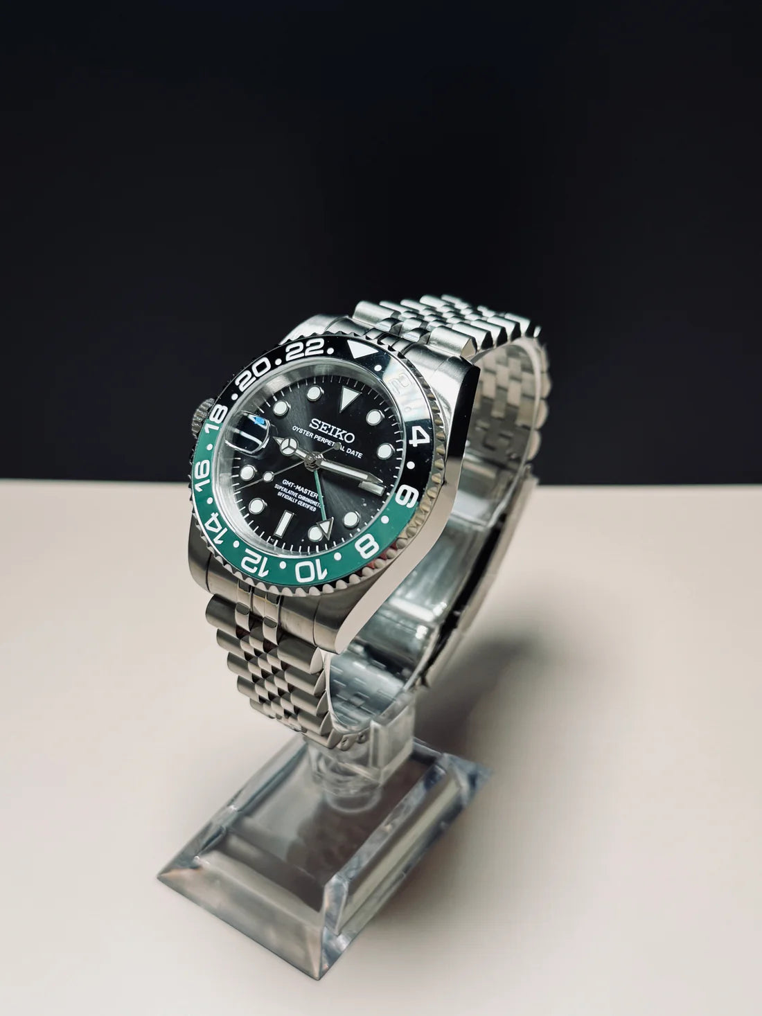GMT Dual-Time"Sprite" - Reloj personalizado con movimiento automático NH35 y acero inoxidable 316L | XP Watch Co.