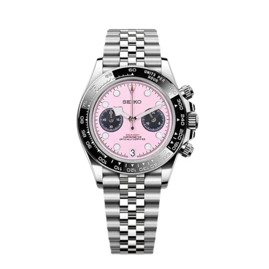 XP Mod D-Racing Reloj Automático XP Mod "Pink" con movimiento VK63, cristal zafiro y acero 316L | XP Watch Co.