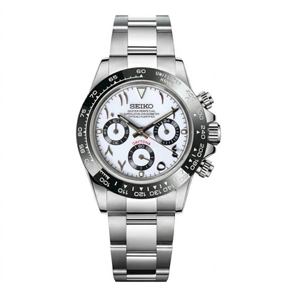 D-Racing "Panda Arábico" - Reloj personalizado con cristal de zafiro y acero inoxidable 316L | XP Watch Co.