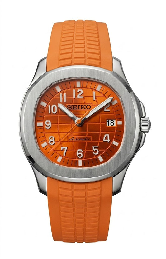 XP XP Mod Aqua-Tropic Mod "Orange" con movimiento NH35 automático, cristal zafiro y acero 316L | XP Watch Co.