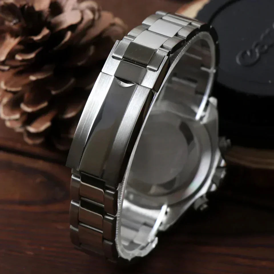 D-Racing "Ice Blue W/Brown" - Reloj personalizado con acero inoxidable 316L y cristal de zafiro | XP Watch Co.
