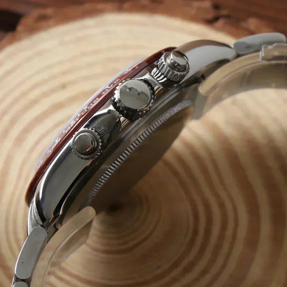 D-Racing "Ice Blue W/Brown" - Reloj personalizado con cristal de zafiro y movimiento automático NH35 | XP Watch Co.