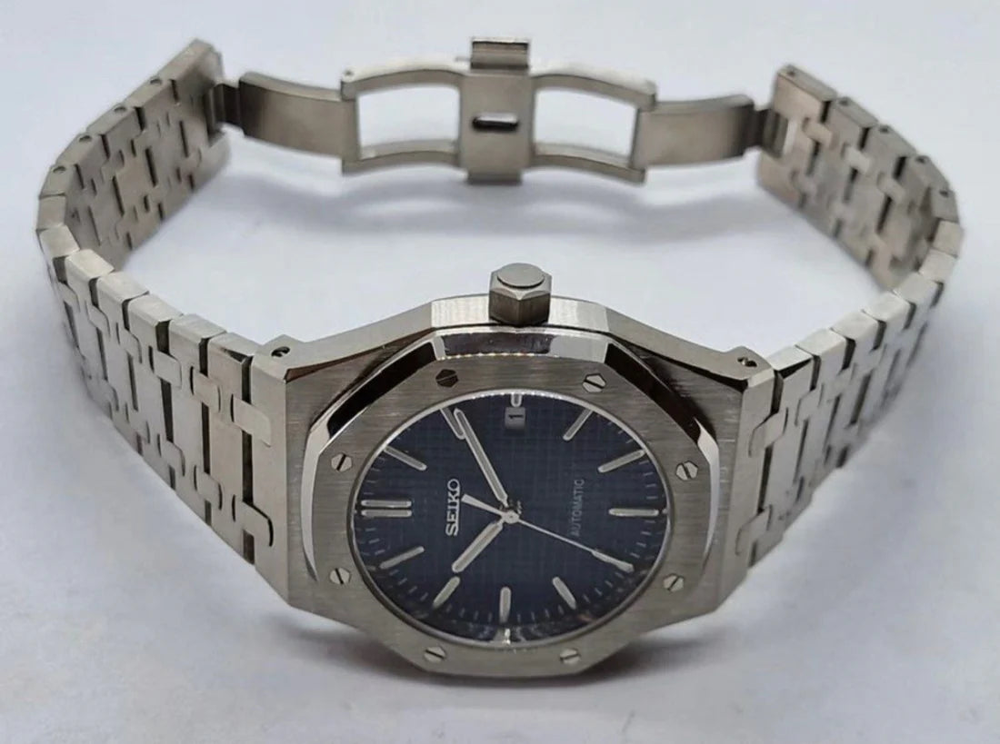 ROAK Mod "Blue" - Reloj personalizado con movimiento automático NH35 y cristal de zafiro | XP Watch Co.