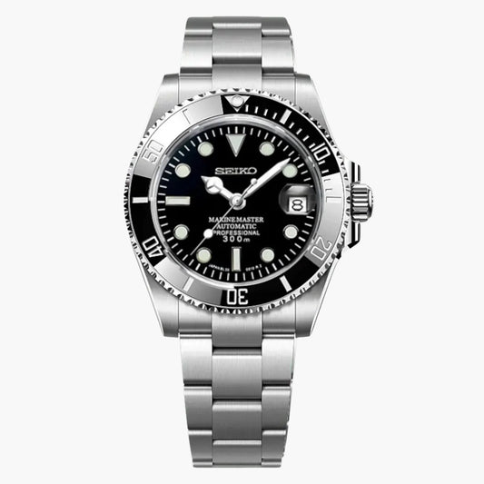 XP Mod Sub-Diver "Black Watch" con movimiento NH35, acero 316L, cristal zafiro | XP Watch Co.