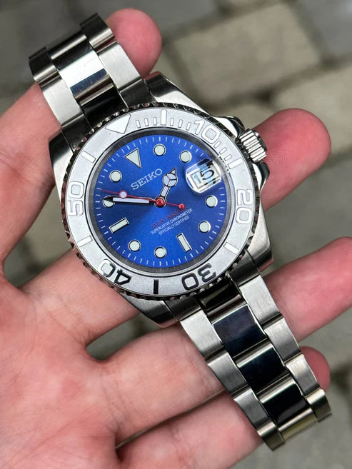 Reloj Automático XP Mod Yacht Master "Blue" con movimiento NH35, cristal zafiro y acero 316L | XP Watch Co.