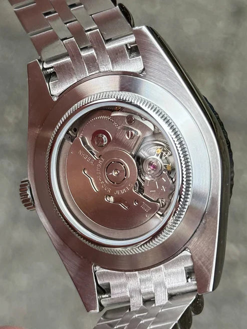 DJ-Fluted "Purple Roman" - Reloj personalizado con movimiento automático NH35 y acero inoxidable 316L | XP Watch Co.