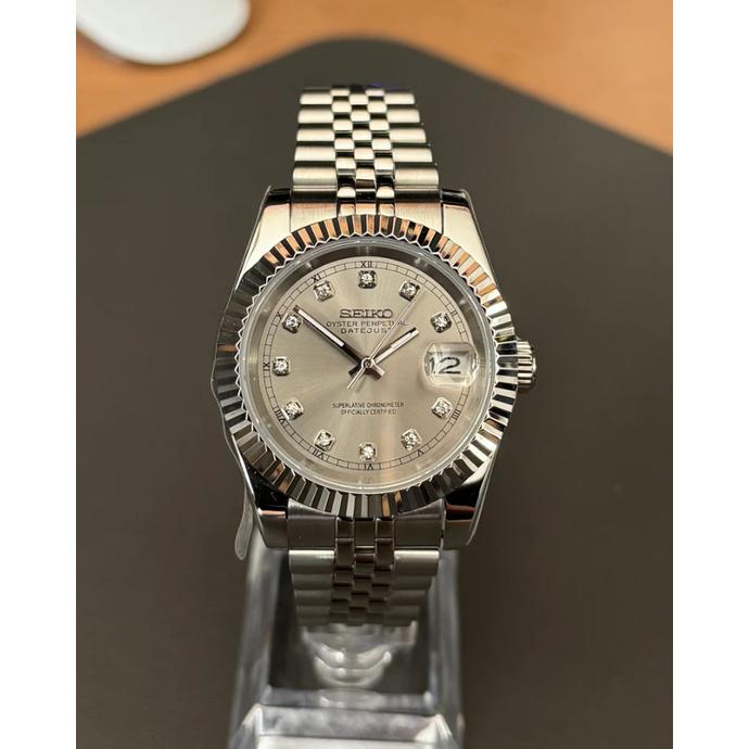 Ladyjust "Silver Diamond" - Reloj personalizado con cristal de zafiro y acero inoxidable 316L | XP Watch Co.