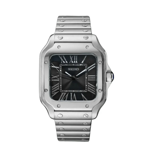 XP Mod S-Aviator Mod "W/Black" con movimiento NH70, cristal zafiro, acero 316L, diseño artesanal | XP Watch Co.