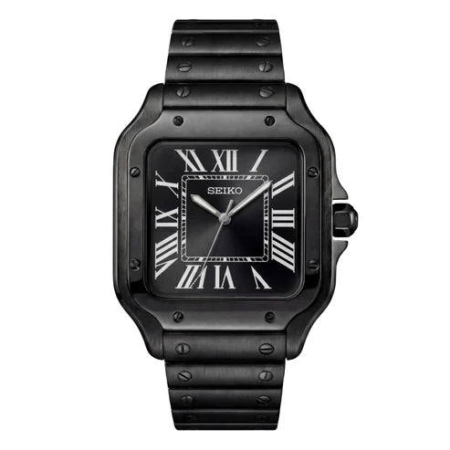 Santeiko Mod "Midnight Black" - Reloj personalizado con acero inoxidable 316L y cristal de zafiro | XP Watch Co.