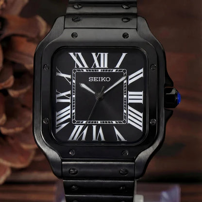 Santeiko Mod "Midnight Black" - Reloj personalizado con acero inoxidable 316L y cristal de zafiro | XP Watch Co.