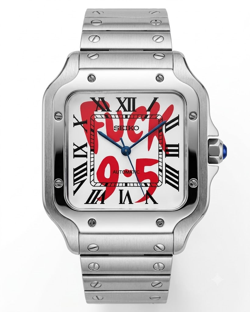 Santeiko Mod "Fck 9-5" - Reloj personalizado con movimiento automático NH35 y acero inoxidable 316L | XP Watch Co.