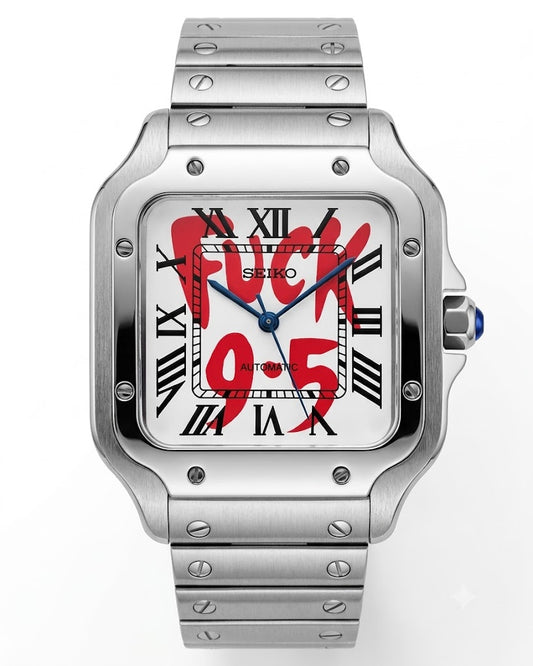 Santeiko Mod "Fck 9-5" - Reloj personalizado con movimiento automático NH35 y acero inoxidable 316L | XP Watch Co.