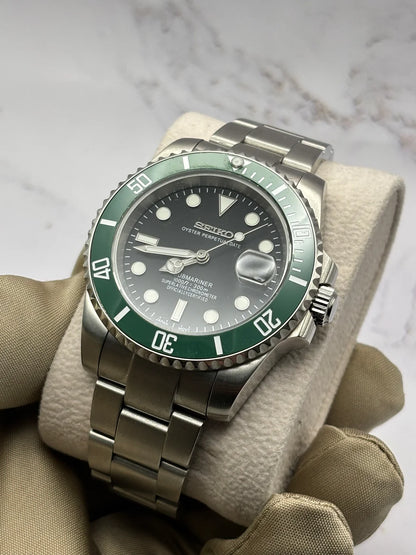 Sub-Diver "Kermit" - Reloj personalizado con cristal de zafiro y movimiento automático NH35 | XP Watch Co.