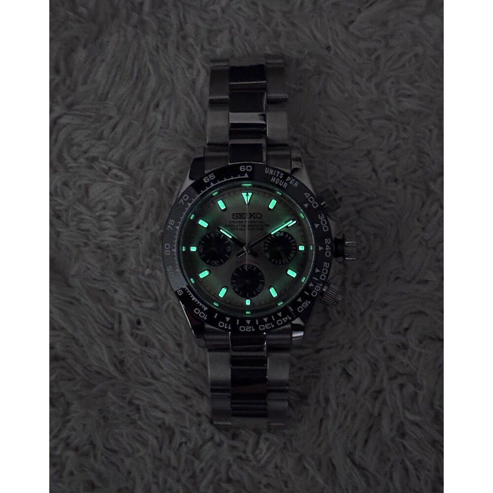 D-Racing "Sahara" (Ghost) - Reloj personalizado con cristal de zafiro y cronógrafo VK63 | XP Watch Co.