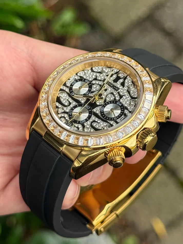 D-Racing Diamond Lion - Reloj personalizado con cristal de zafiro | XP Watch Co.
