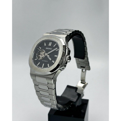 Nautic "Open Heart" Black - Reloj personalizado con movimiento automático NH35 y cristal de zafiro | XP Watch Co.