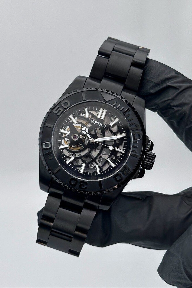 Yacht Master Skeleton "Black Panther" - Reloj mecánico personalizado con acero 316L y cristal de zafiro | XP Watch Co.