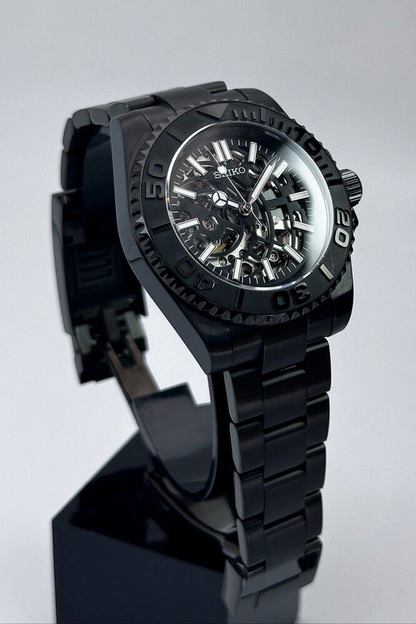 Yacht Master Skeleton "Black Panther" - Reloj personalizado con acero 316L y cristal de zafiro | XP Watch Co.
