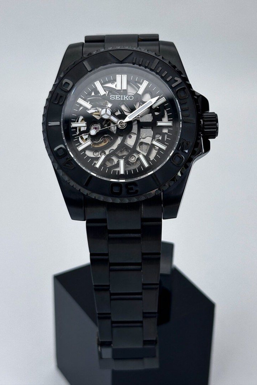 Yacht Master Skeleton "Black Panther" - Reloj personalizado con movimiento automático NH35 y cristal de zafiro | XP Watch Co.