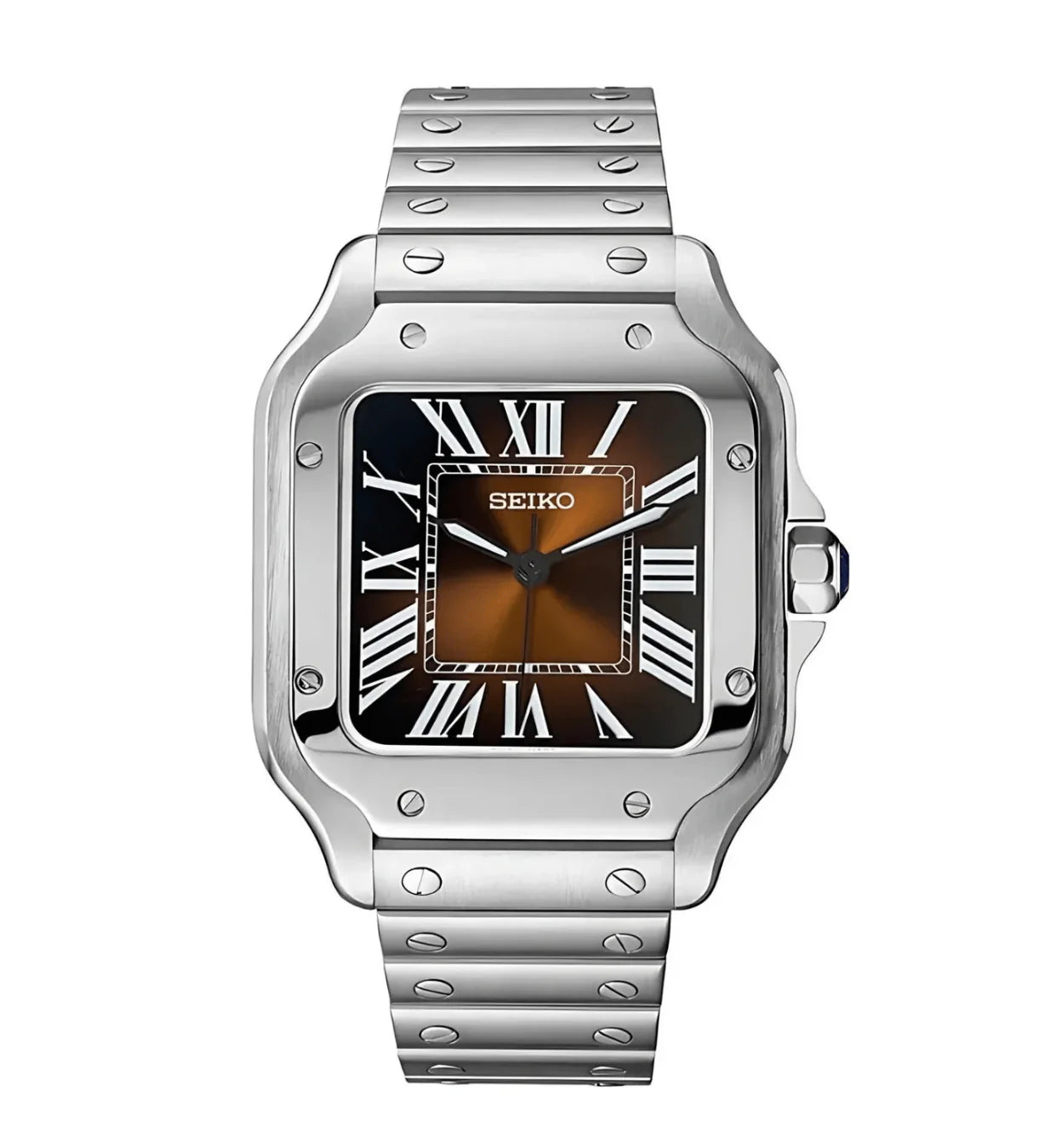 Santeiko Mod "Oak Brown" - Reloj personalizado con cristal de zafiro y acero inoxidable 316L | XP Watch Co.