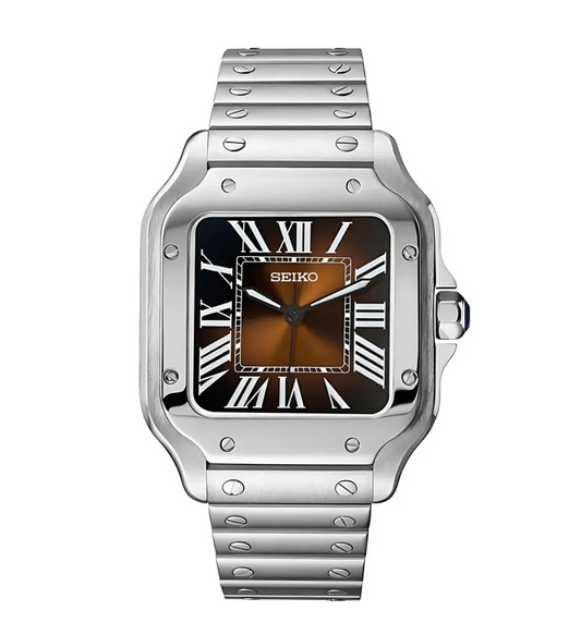XP Mod S-Aviator Mod "Oak Brown" con movimiento NH35, cristal zafiro y acero 316L | XP Watch Co.