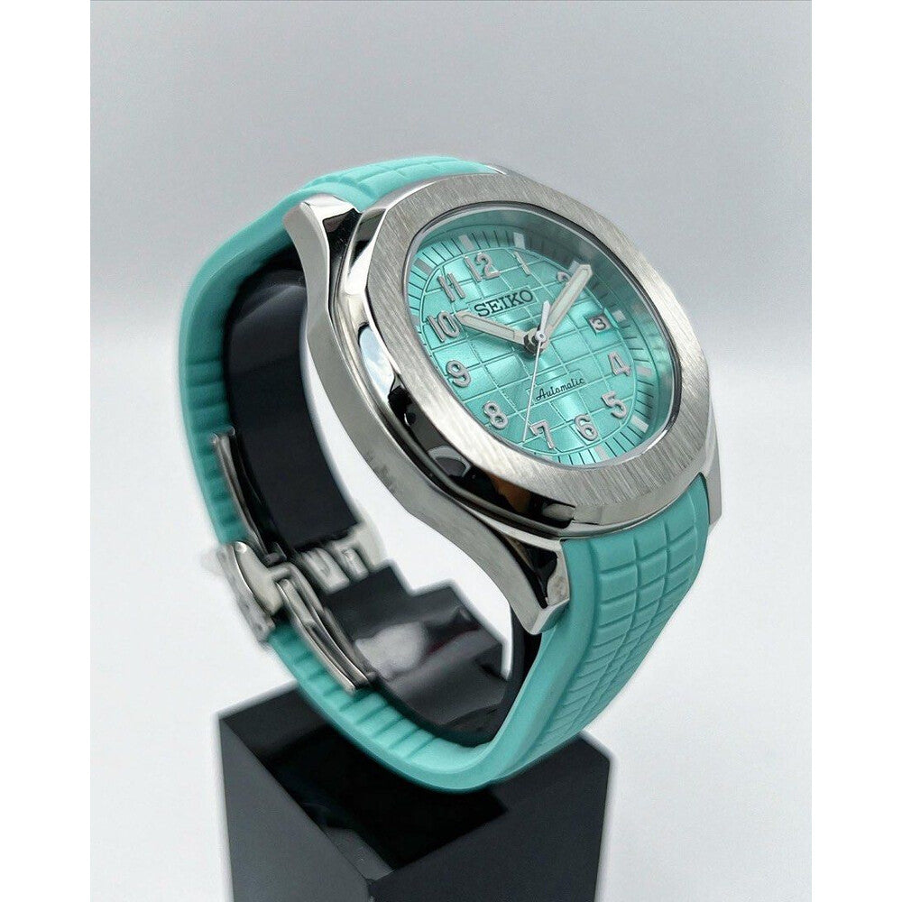 Aqua-Tropic Mod "Tiffany Blue" - Reloj personalizado con movimiento automático NH35 y cristal de zafiro | XP Watch Co.