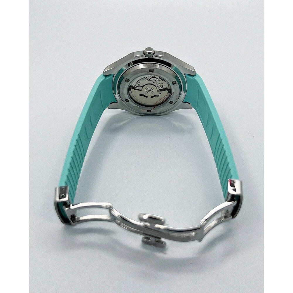 Aqua-Tropic Mod "Tiffany Blue" - Reloj personalizado con movimiento automático NH35 y cristal de zafiro | XP Watch Co.